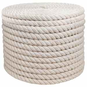 Jutové lano 240 mm 50 m Bílá 100% jute Tossa - obrázek 2