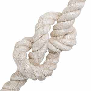 Jutové lano 300 mm 50 m Bílá 100% jute Tossa - obrázek 3