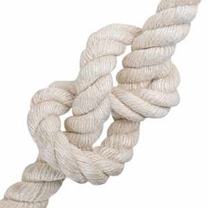 Jutové lano 36 mm Bílá 100% jute Tossa - obrázek 3