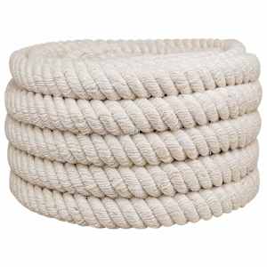 Jutové lano 400 mm 5 m Bílá 100% jute Tossa - obrázek 2