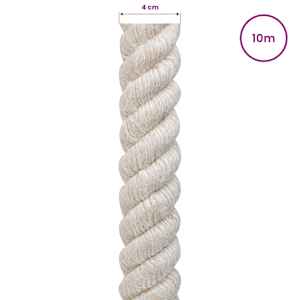 Jutové lano 400 mm 10 m Bílá 100% jute Tossa - obrázek 5