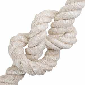 Jutové lano 50 mm Bílá 100% jute Tossa - obrázek 3