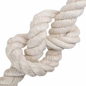 Jutové lano 600 mm 5 m Bílá 100% jute Tossa - obrázek 3