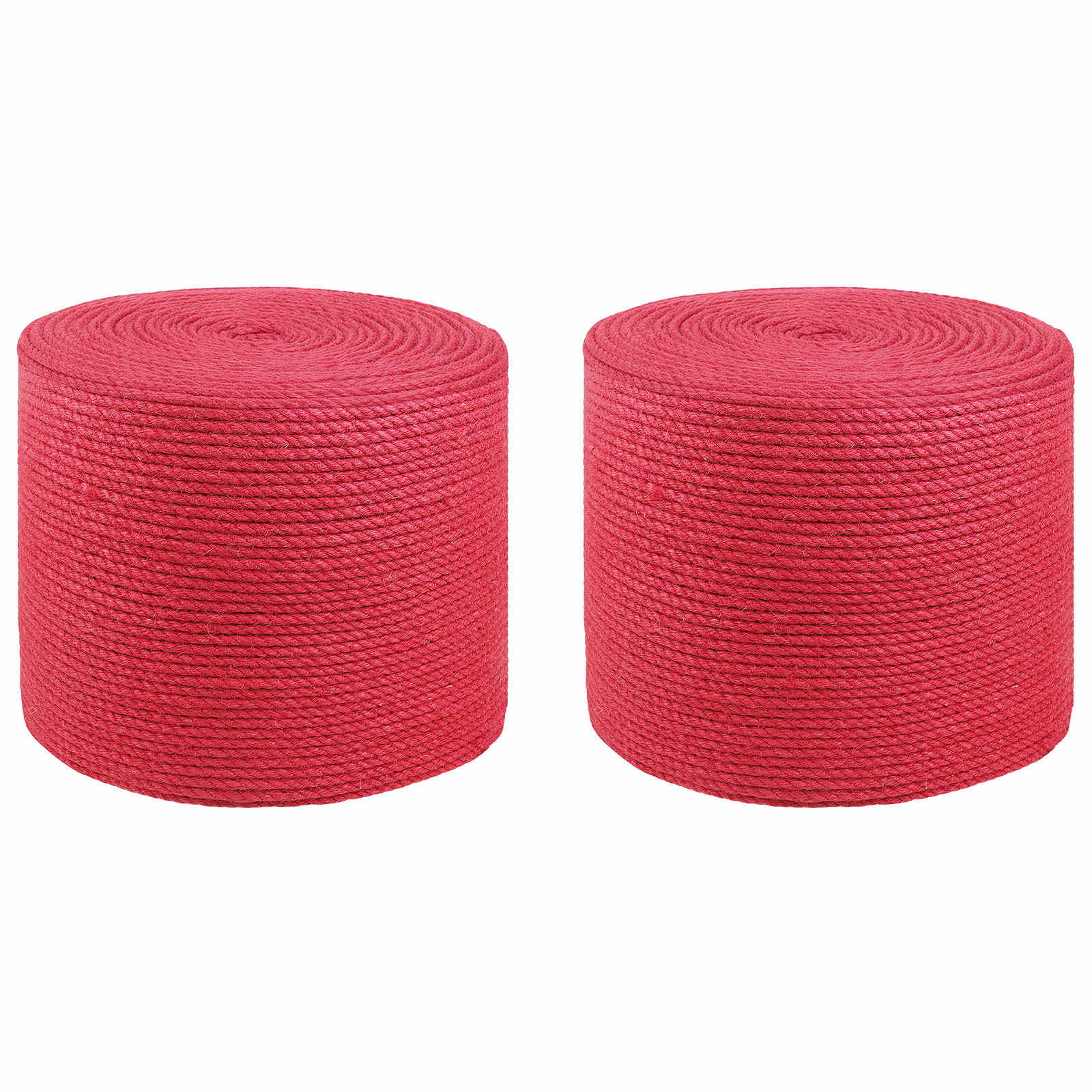 vidaXL Frânghie din Jute 2 pcs Roșu 100% jute Tossa