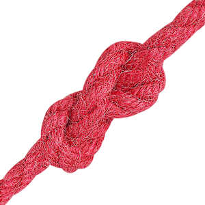 Jutové lano 6 mm Červená 100% jute Tossa - obrázek 4