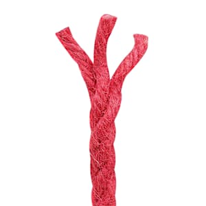 Jutové lano 6 mm Červená 100% jute Tossa - obrázek 5