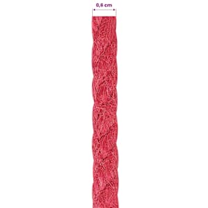 Jutové lano 6 mm Červená 100% jute Tossa - obrázek 6