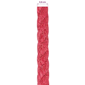 Jutové lano 8 mm Červená 100% jute Tossa - obrázek 6