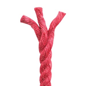 Jutové lano 10 mm Červená 100% jute Tossa - obrázek 5