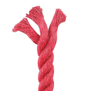 Jutové lano 30 mm Červená 100% jute Tossa - obrázek 5