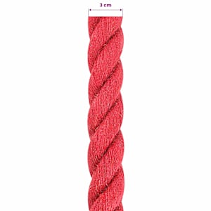 Jutové lano 30 mm Červená 100% jute Tossa - obrázek 6