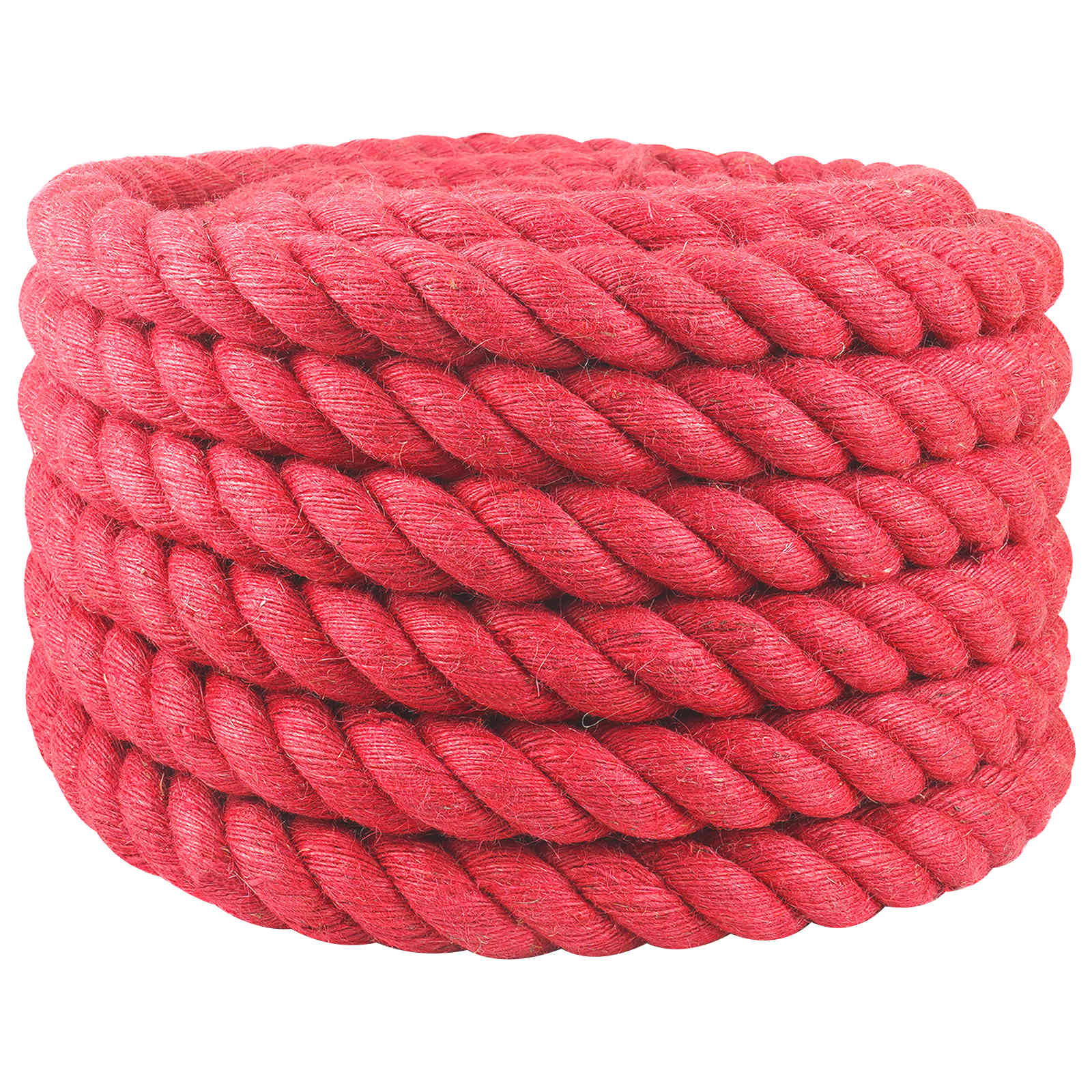 vidaXL Frânghie din Jute Roșu 100% jute Tossa