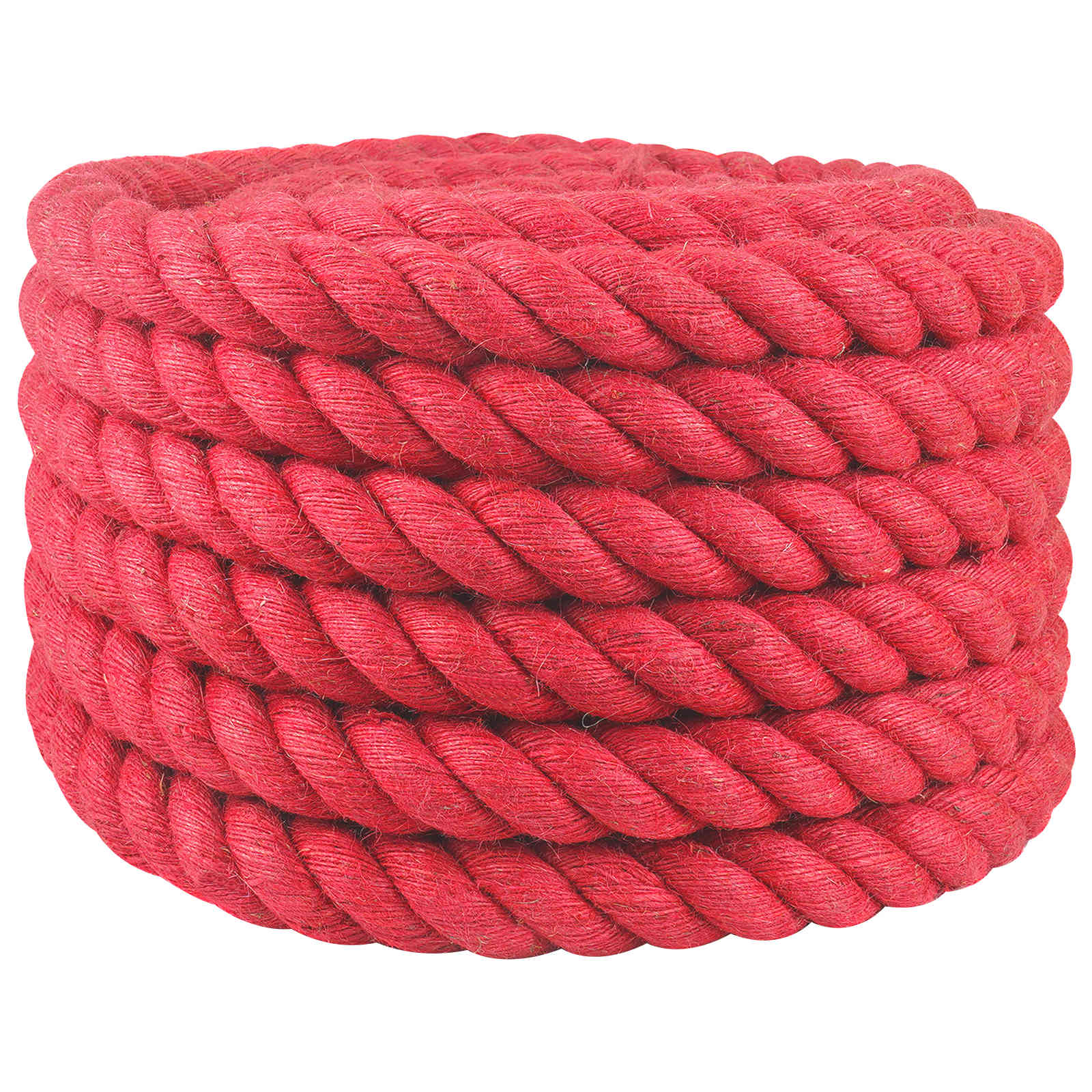 vidaXL Frânghie din Jute Roșu 100% jute Tossa