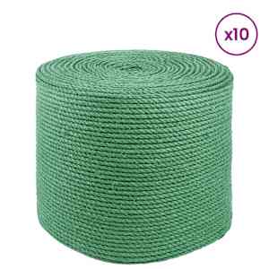 Jutové lano 10 pcs Zelená 100% jute Tossa - obrázek 3