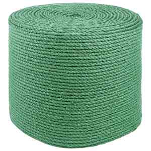 vidaXL 4 mm Roheline 100% Tossa džuut
