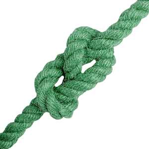 Jutové lano 10 mm Zelená 100% jute Tossa - obrázek 4
