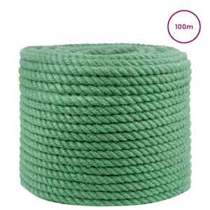 Jutové lano 10 mm Zelená 100% jute Tossa - obrázek 3