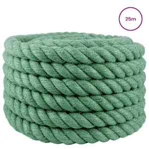 Jutové lano 30 mm Zelená 100% jute Tossa - obrázek 3