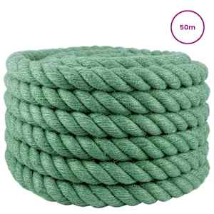 Jutové lano 30 mm Zelená 100% jute Tossa - obrázek 3