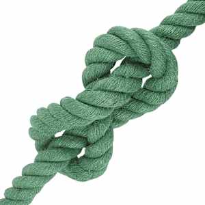 Jutové lano 40 mm Zelená 100% jute Tossa - obrázek 4