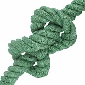 Jutové lano 60 mm Zelená 100% jute Tossa - obrázek 4