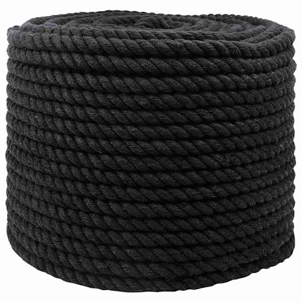 vidaXL Puuvillane K&ouml;is 10 mm 250 m Must 100% puuvill