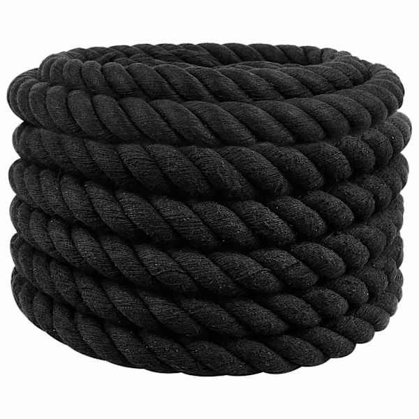 vidaXL Puuvillane K&ouml;is 36 mm 10 m Must 100% puuvill