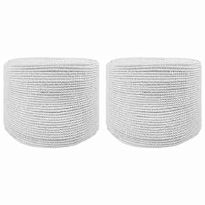 vidaXL Puuvillane n&ouml;&ouml;r 2 tk 2 mm 100 m Valge 100% puuvill