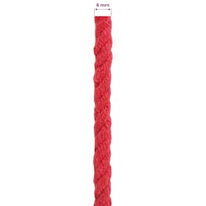 Lano Červená 0,6 x 0,6 x 10000 cm Bavlna - obrázek 5