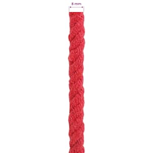 Lano Červená 0,8 x 0,8 x 2500 cm Bavlna - obrázek 5