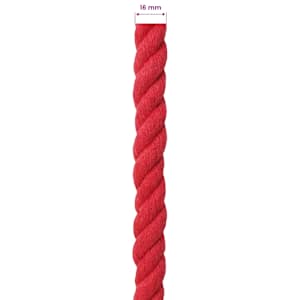 Lano Červená 1,6 x 1,6 x 2500 cm Bavlna - obrázek 5