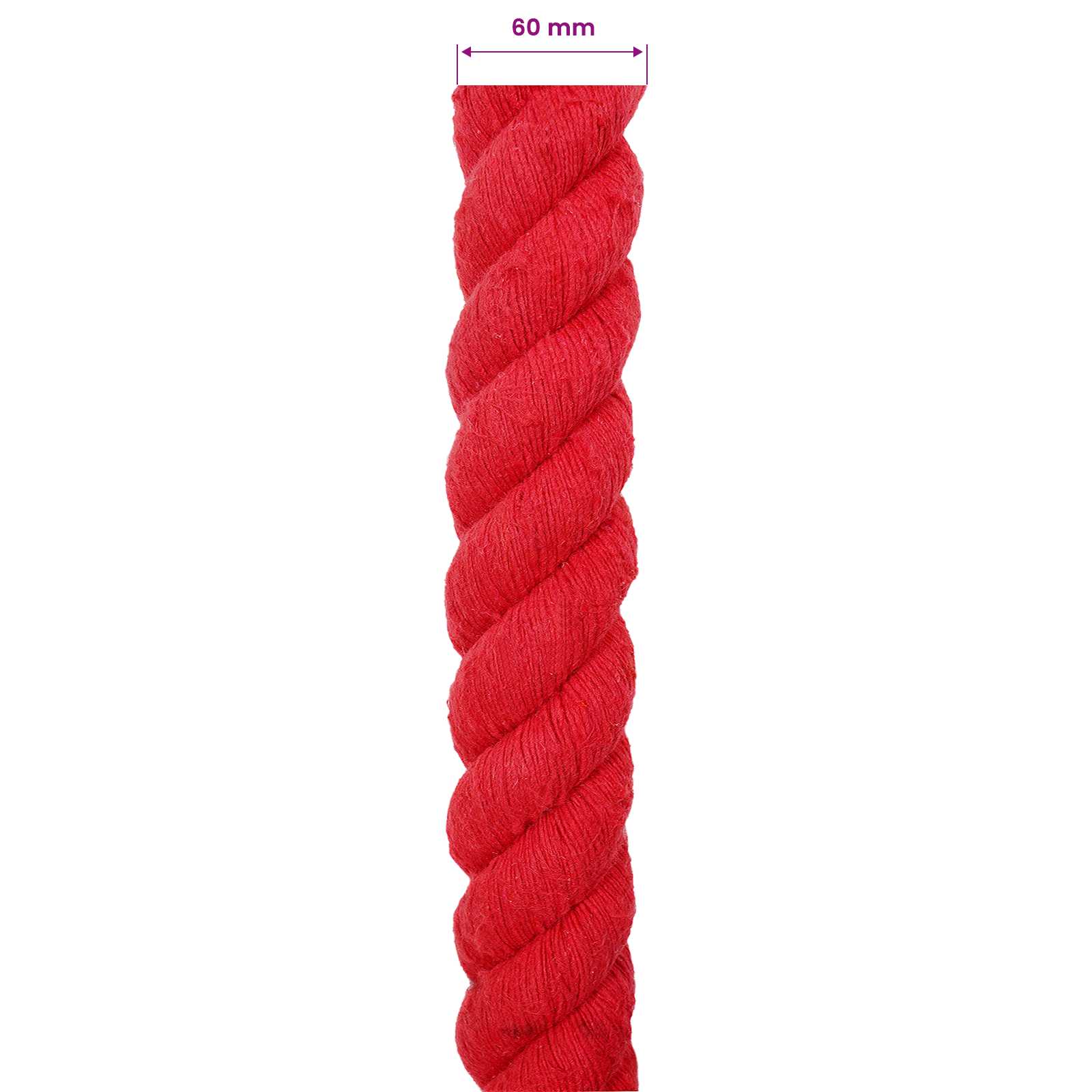 Vrv Rdeča 6 x 6 x 500 cm Bombaž - slika 5