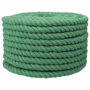 Bombažna vrv 16 mm 100 m Zelena 100% Bombaž