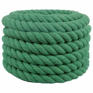 Bombažna vrv 30 mm 10 m Zelena 100% Bombaž
