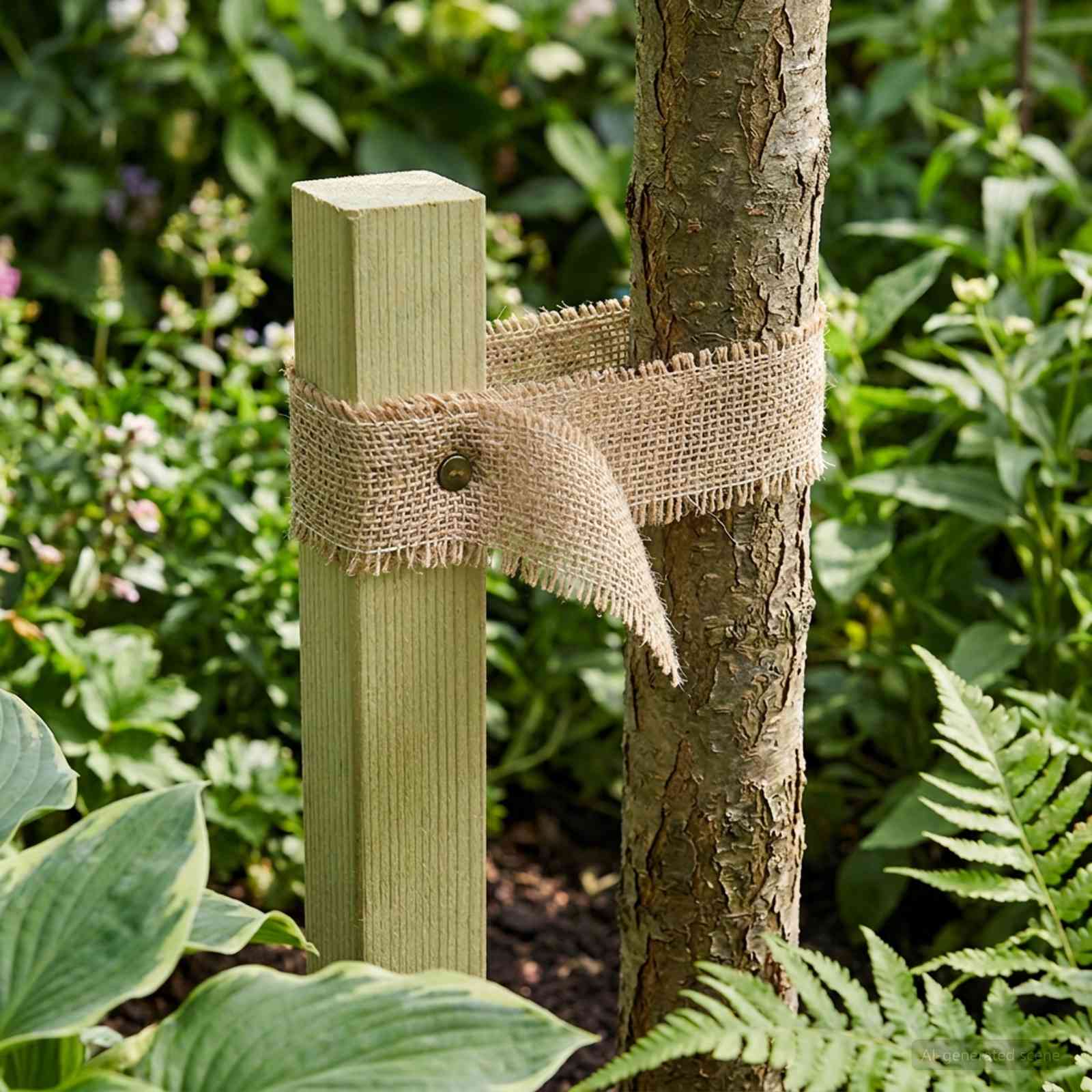 Jute rulle naturfarvet 5 x 5 000 cm til dekoration og DIY