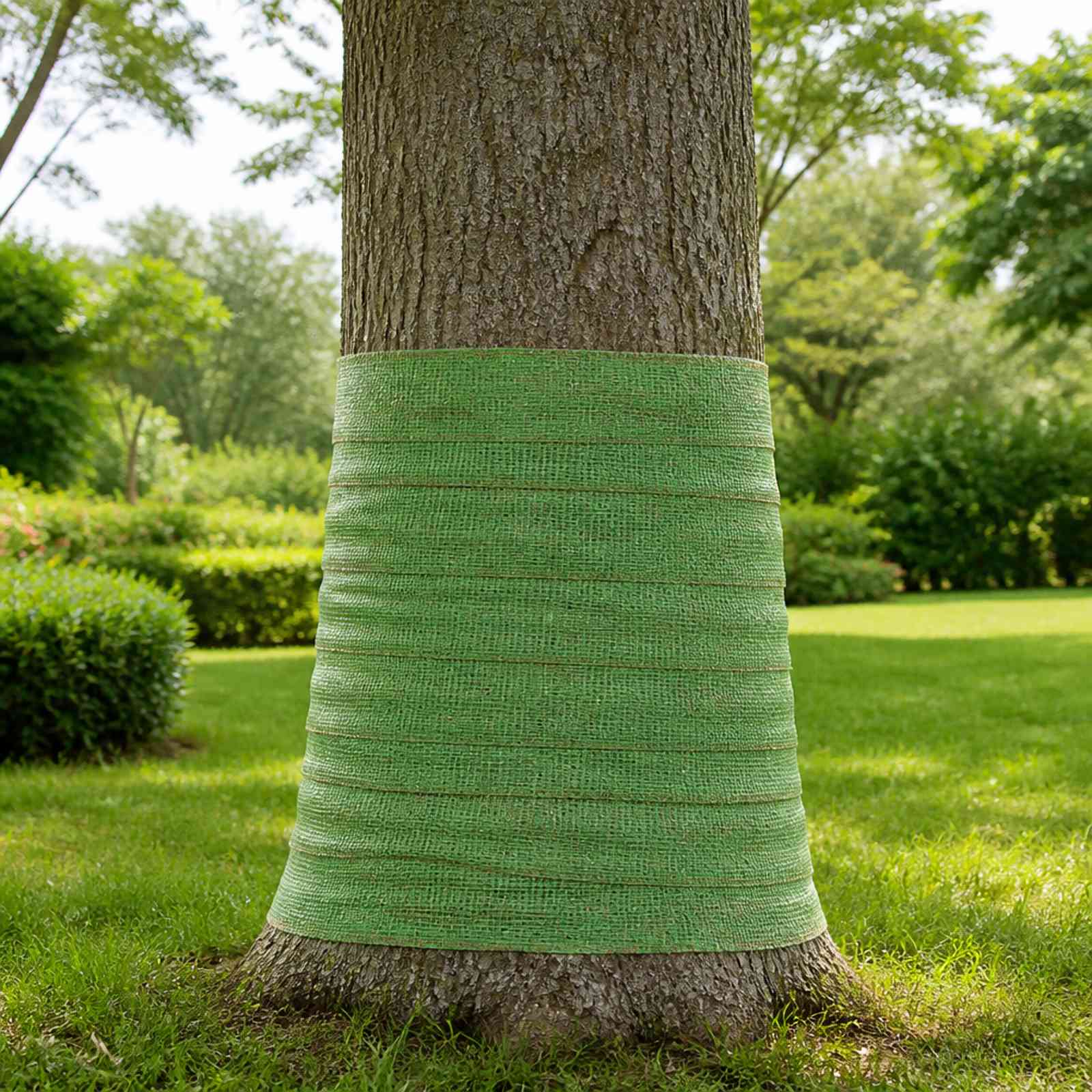 Jute rulle grøn 25 x 1500 cm - dekorationsstof til hobby og DIY
