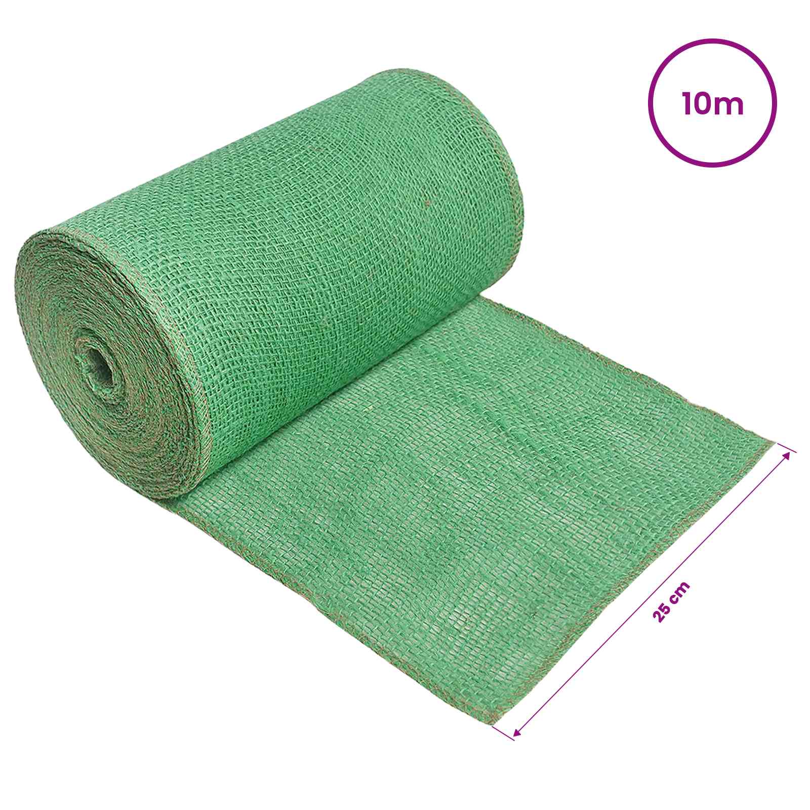 Jute Rol Groen 25 x 1000 cm image 6