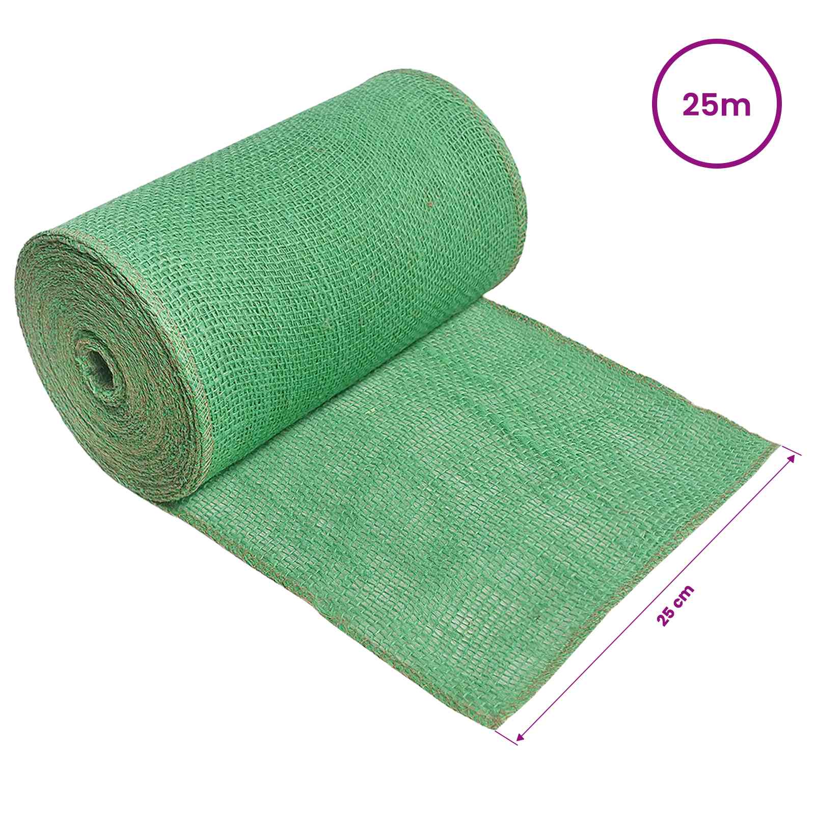 Jute Rol Groen 25 x 2500 cm image 6