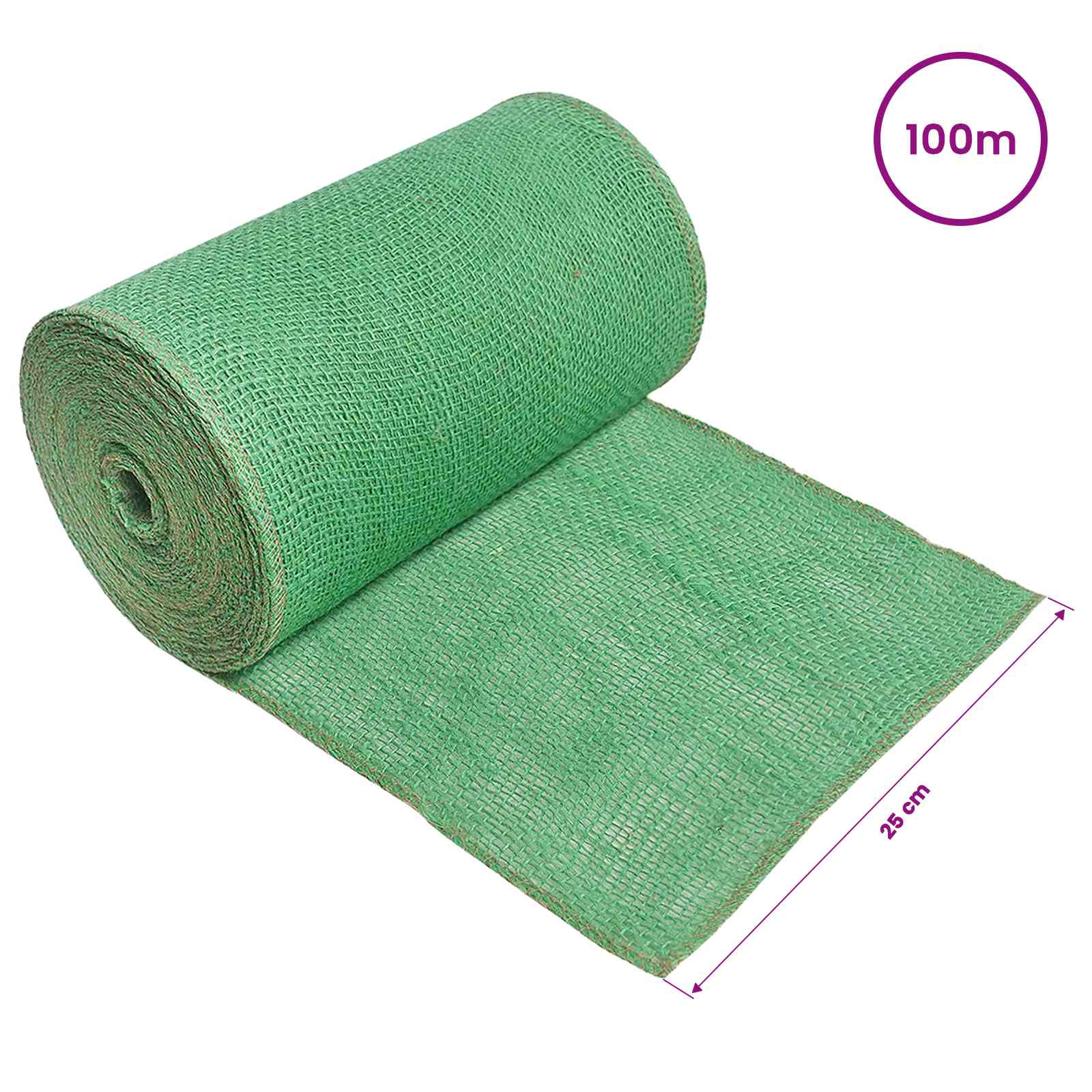 Jute Rol Groen 25 x 10000 cm image 6