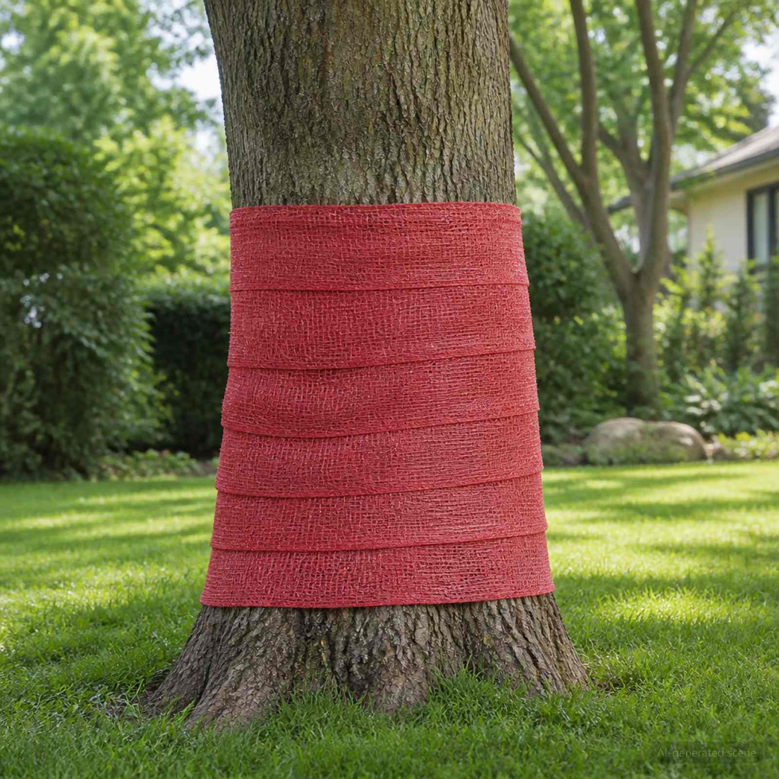 vidaXL Jute Rulle 50 x 1500 cm Rød