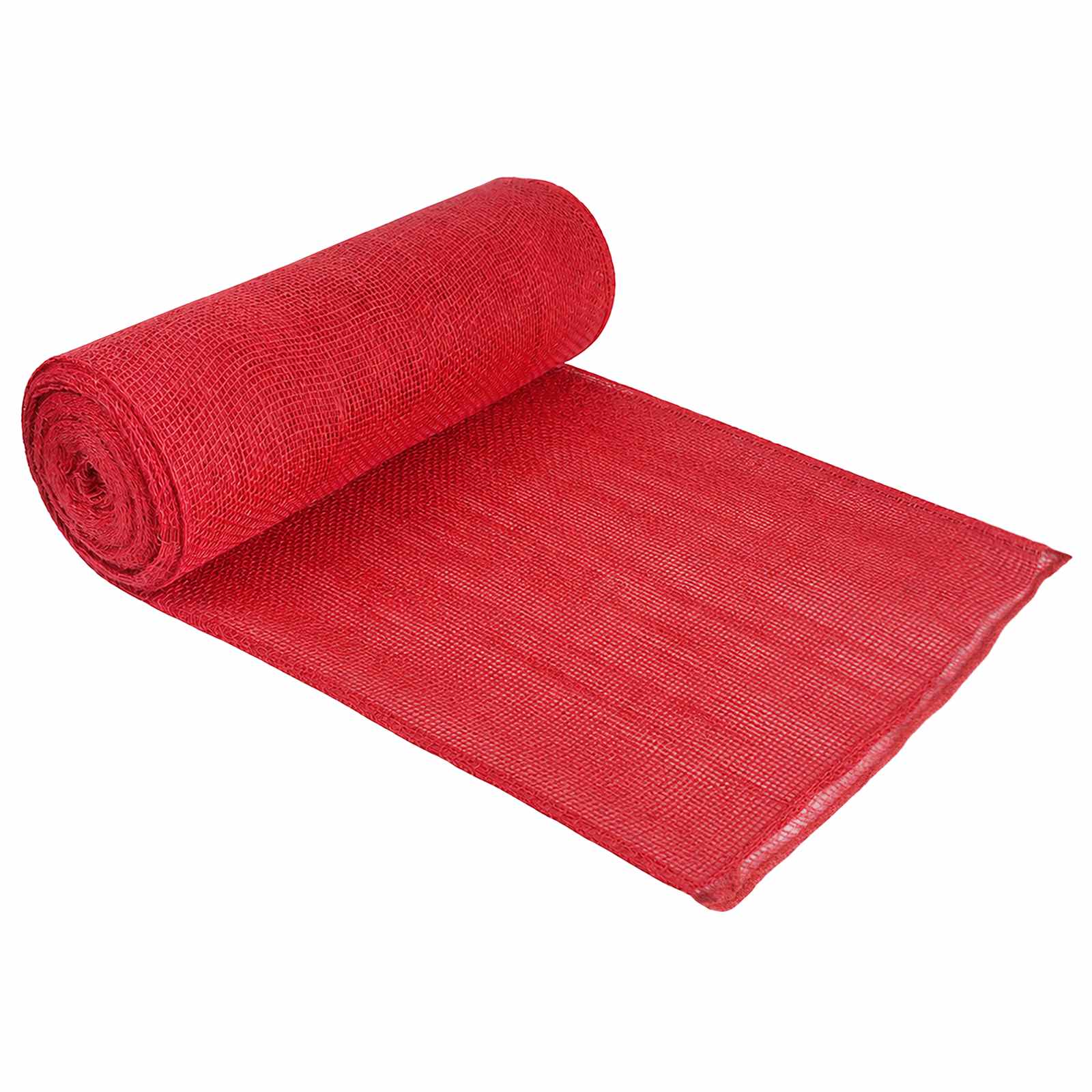vidaXL Juuttirulla Punainen 100 x 1000 cm