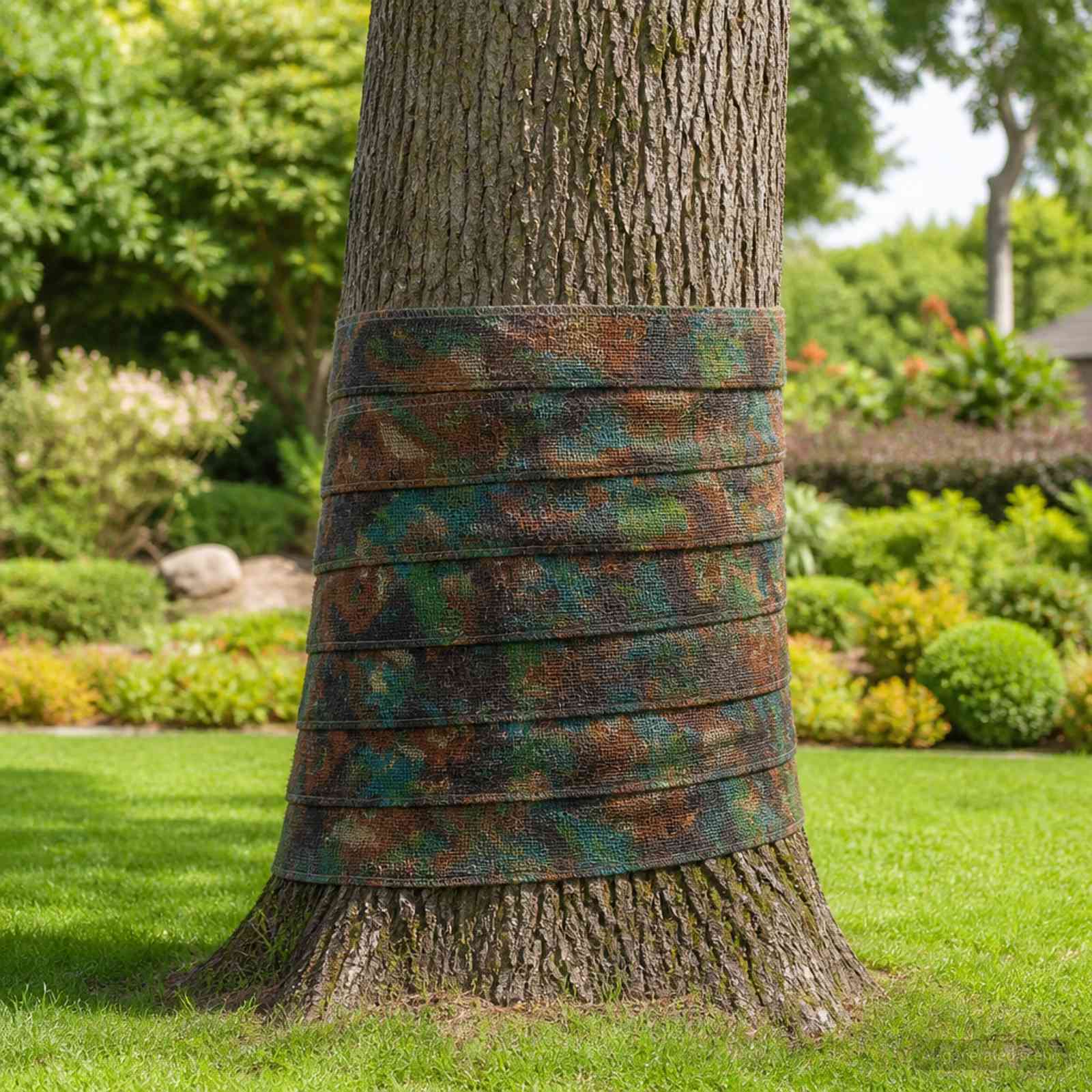 vidaXL Jute Rulle 50 x 500 cm Camouflage