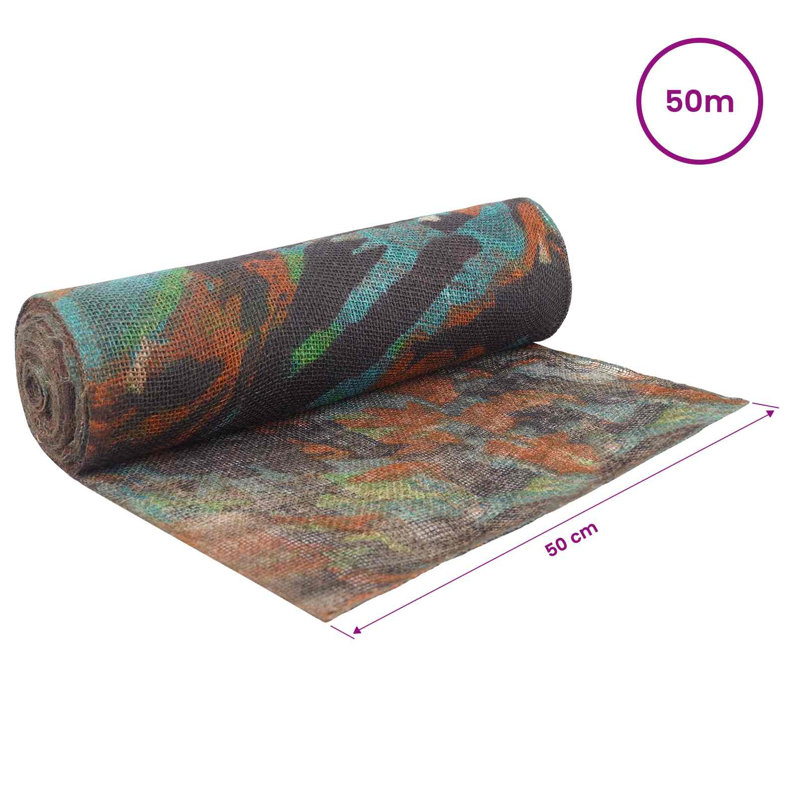 Jute Rol Camouflage 50 x 5000 cm image 6