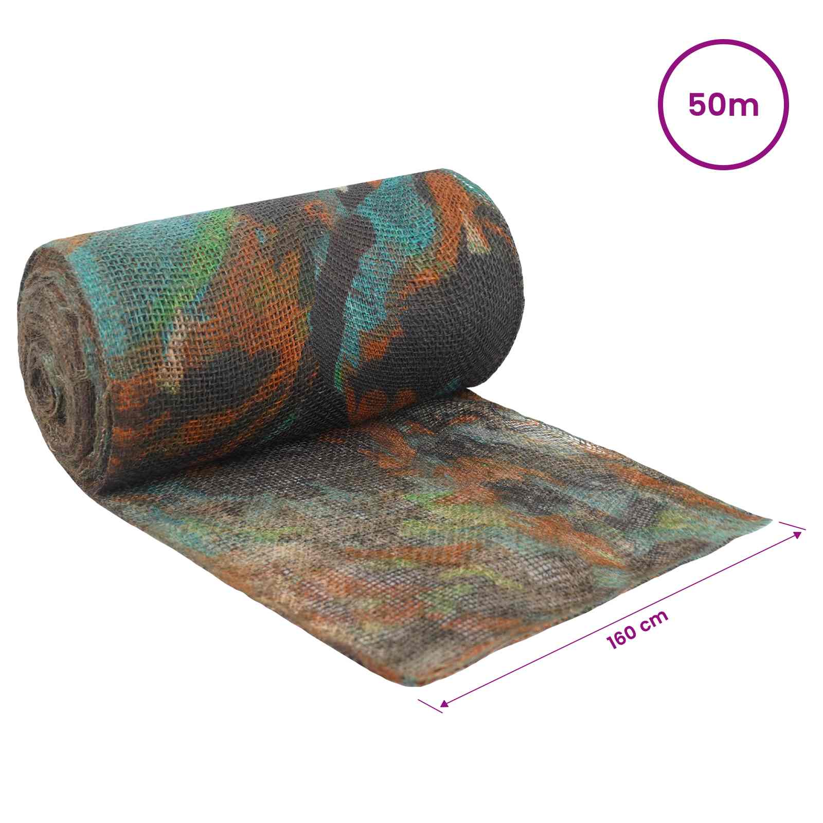Jute Rol Camouflage 160 x 5000 cm image 6