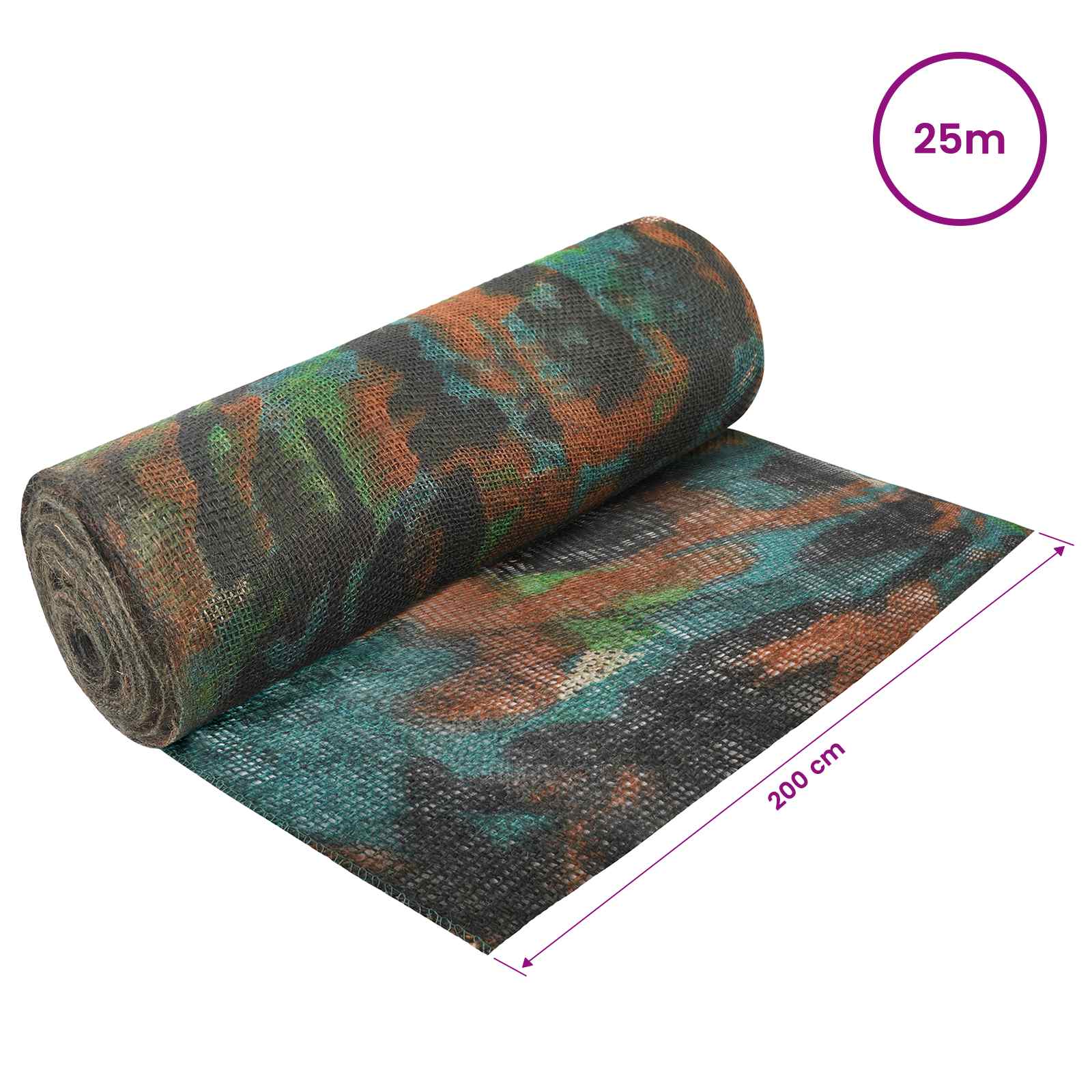 Jute Rol Camouflage 200 x 2500 cm image 6