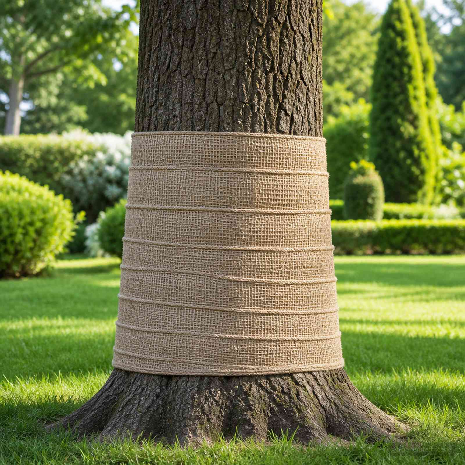 Jute rulle naturfarvet 50 x 500 cm - 90 GSM dekorationsstof