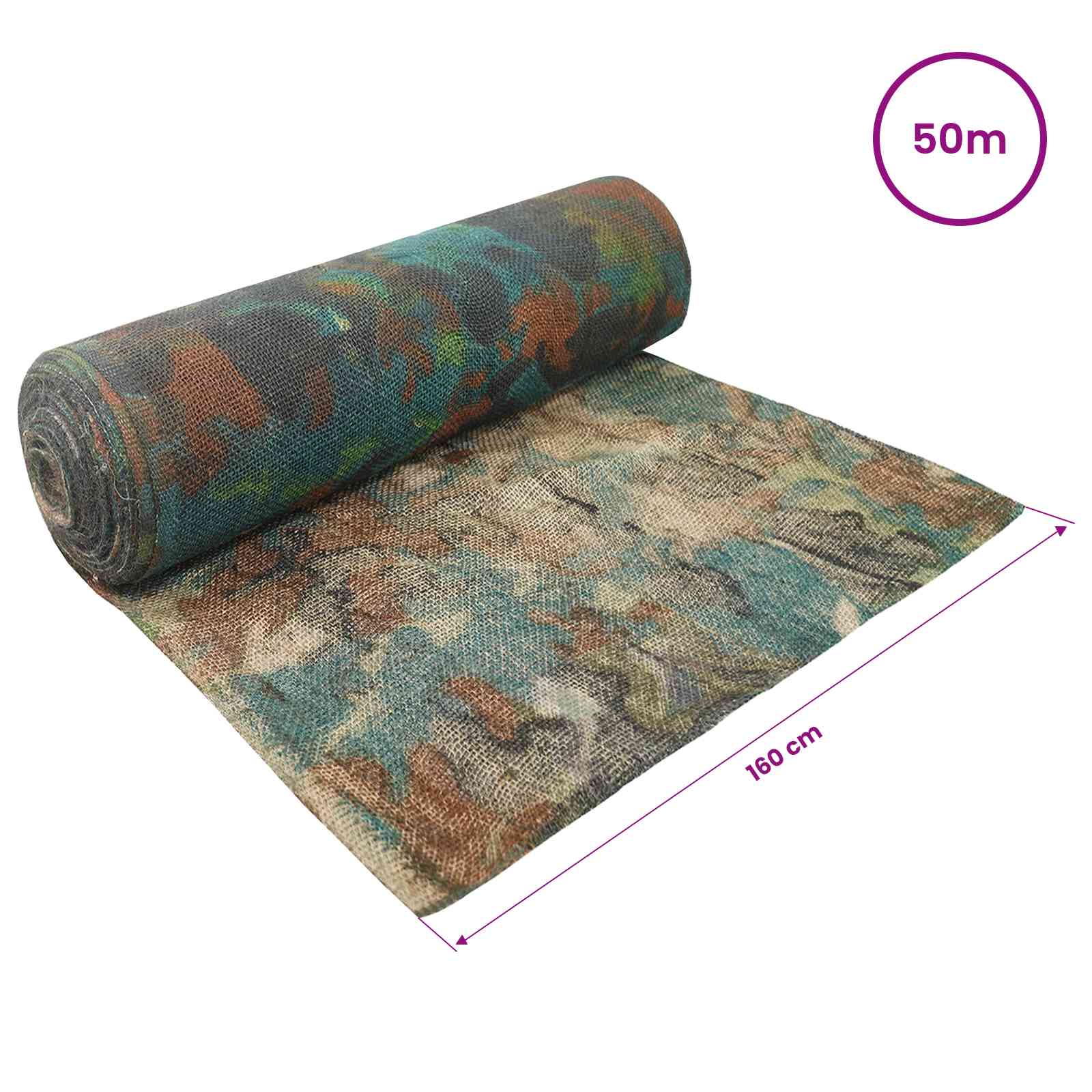 Jute Rol Camouflage 160 x 5000 cm image 6