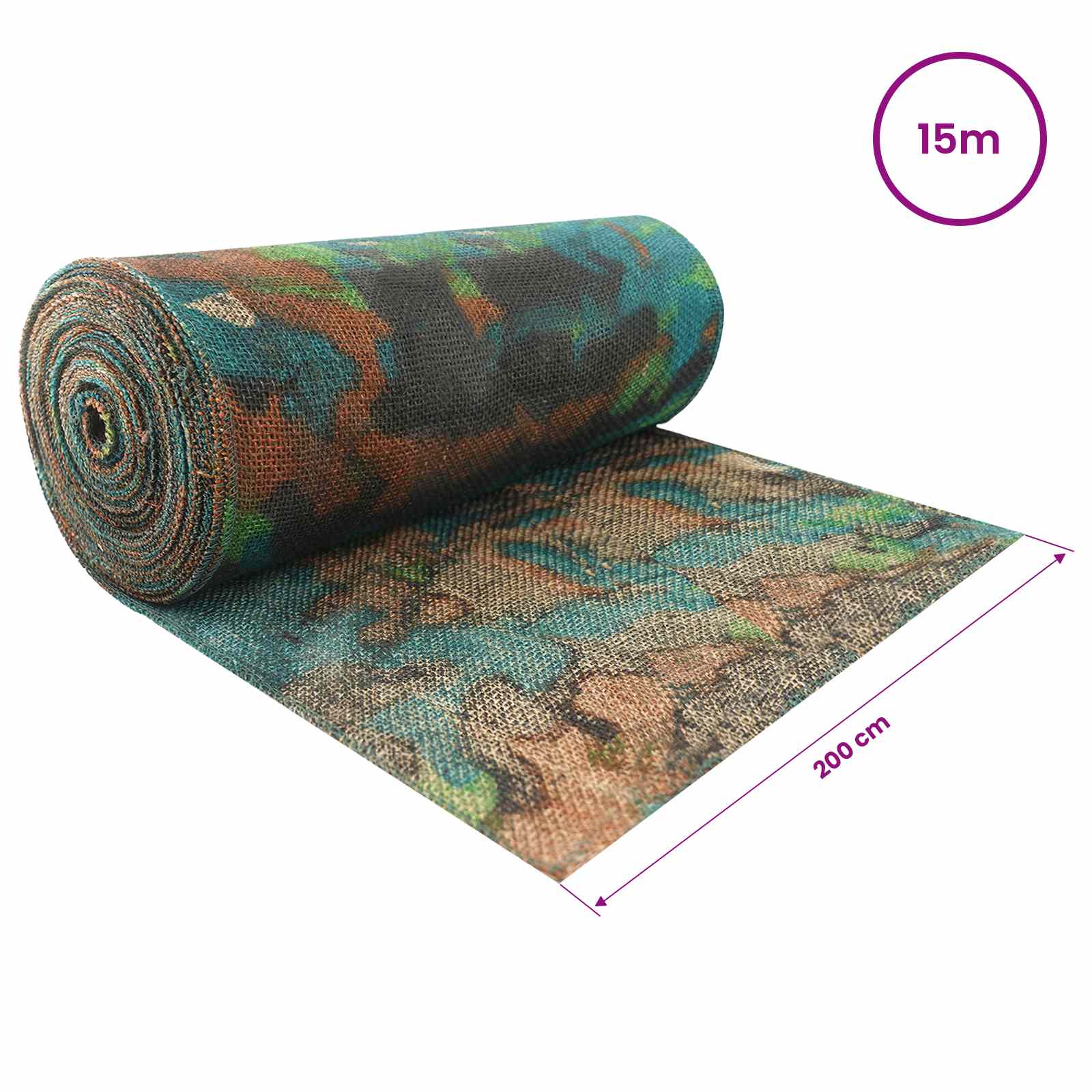Jute Rol Camouflage 200 x 1500 cm image 6