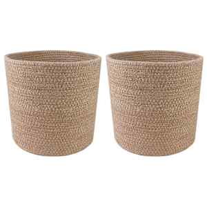 Komplet loncev za rastline 2 pcs Naravna Ø 21 x 21 cm