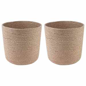 Komplet loncev za rastline 2 pcs Naravna Ø 28 x 28 cm